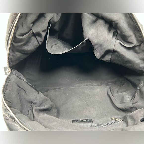 Chanel Soft Bowling Bag Chevron Aged Claf Skin Large Bag - Picture 8 of 13